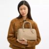 Torba typu satchel Rowan z charakterystycznej skóry