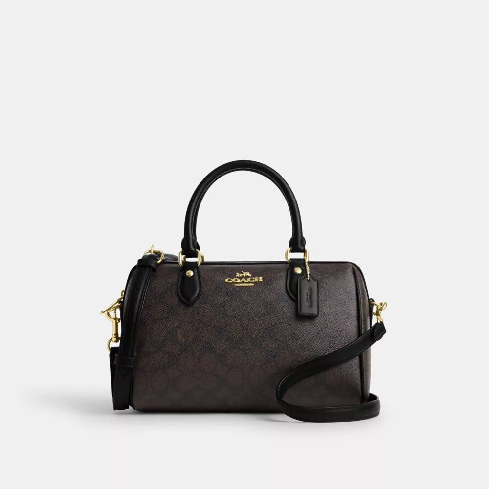 Torba typu satchel „Rowan” z Signature Canvas