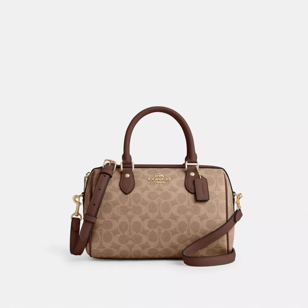 Torba typu satchel „Rowan” z Signature Canvas