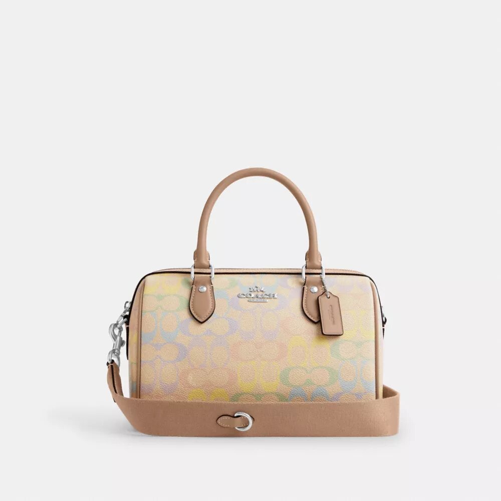 Torba typu satchel Rowan z Signature Canvas