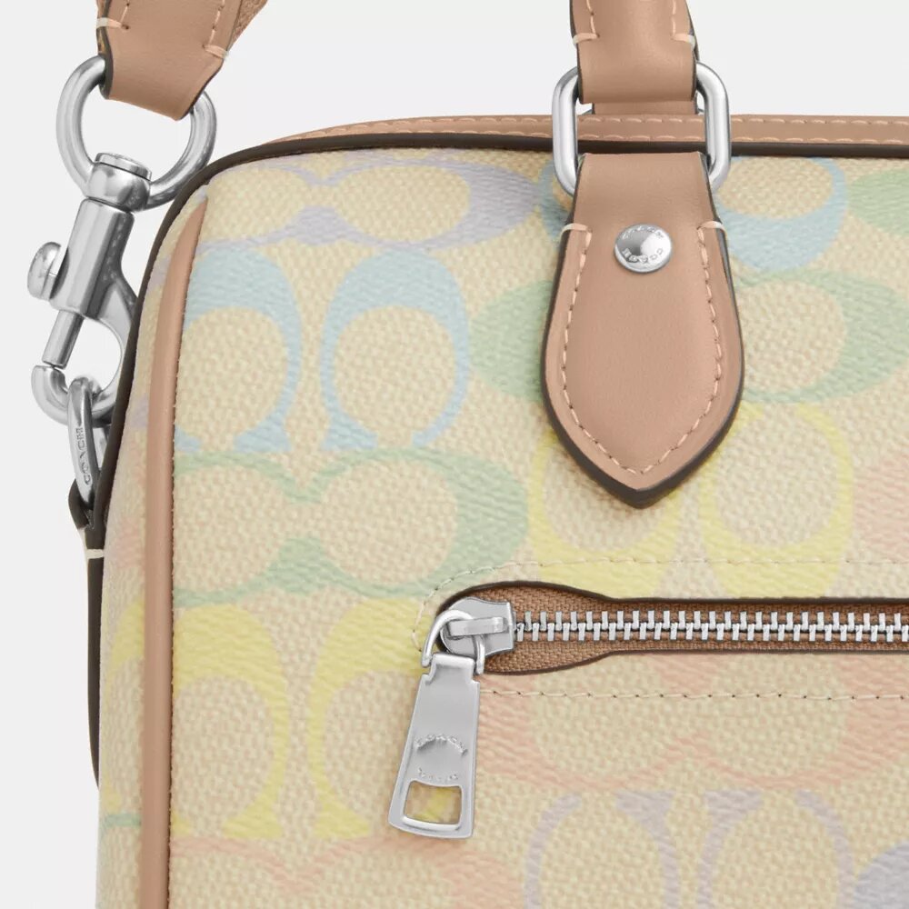 Torba typu satchel Rowan z Signature Canvas