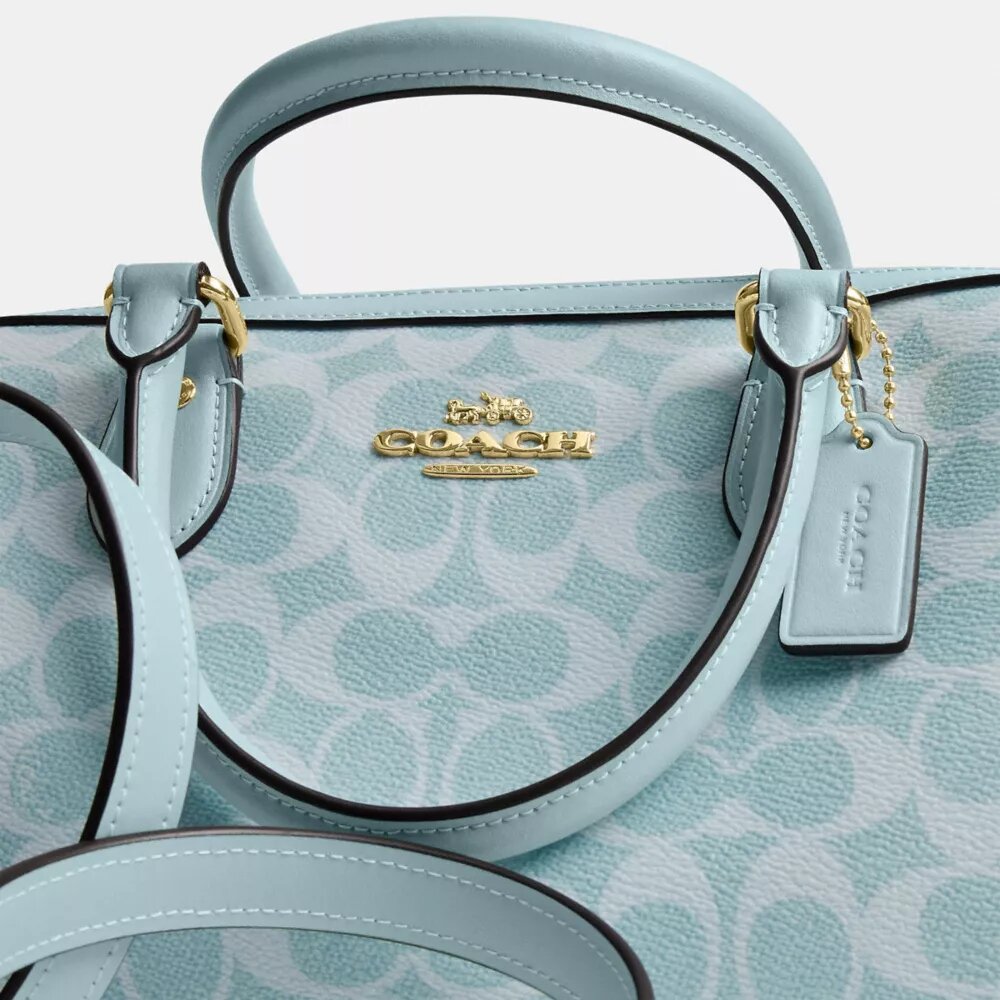 Torba typu satchel „Rowan” z Signature Canvas