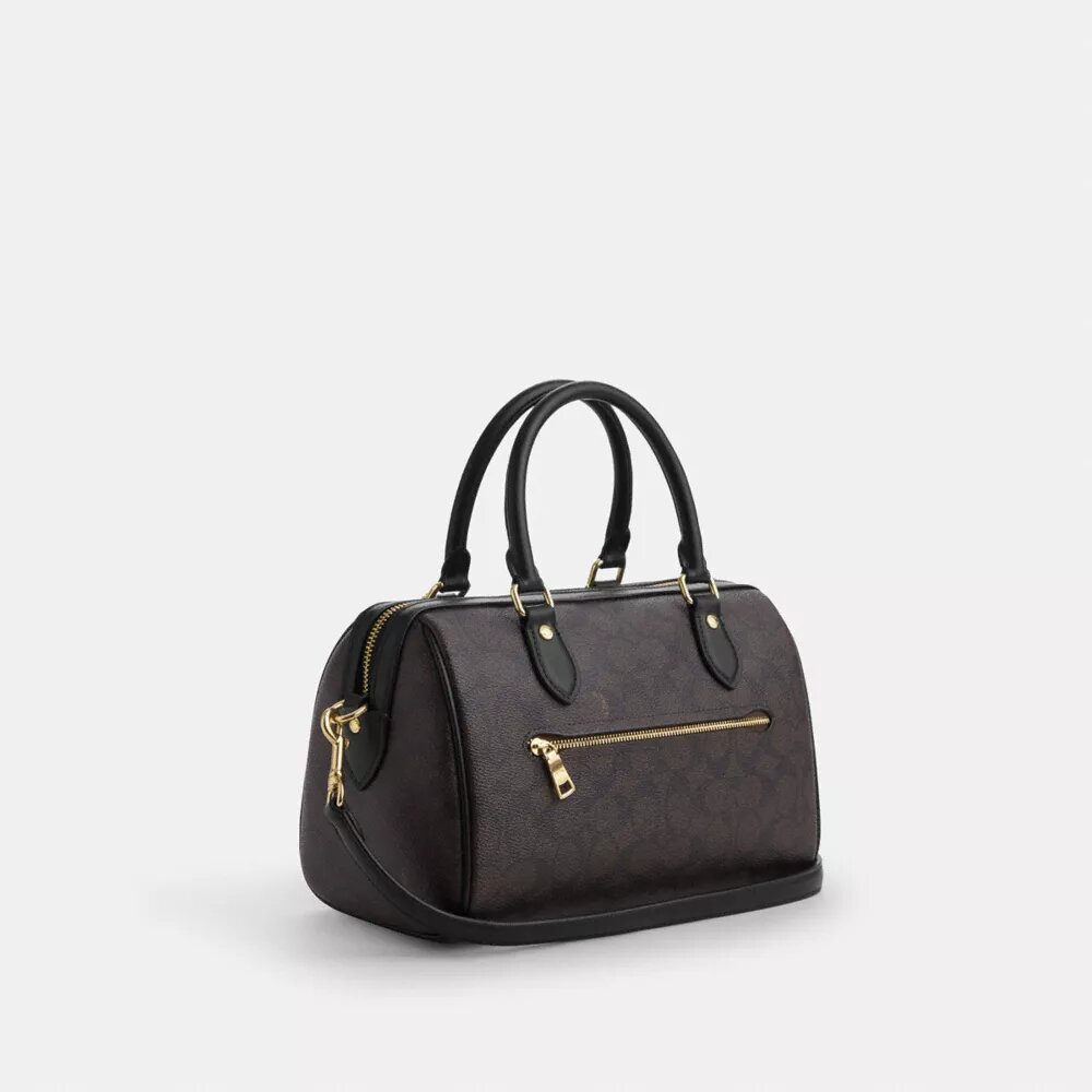 Torba typu satchel „Rowan” z Signature Canvas