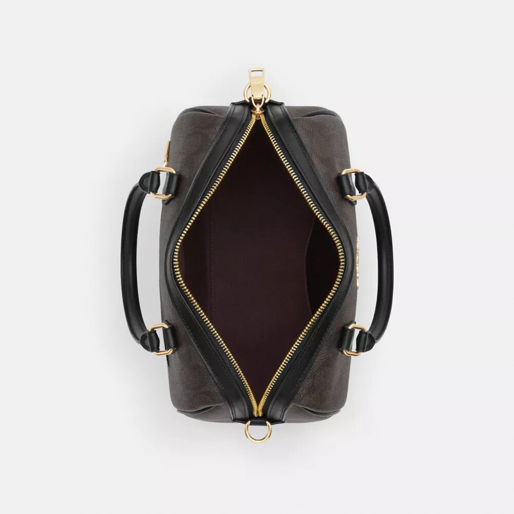 Torba typu satchel „Rowan” z Signature Canvas