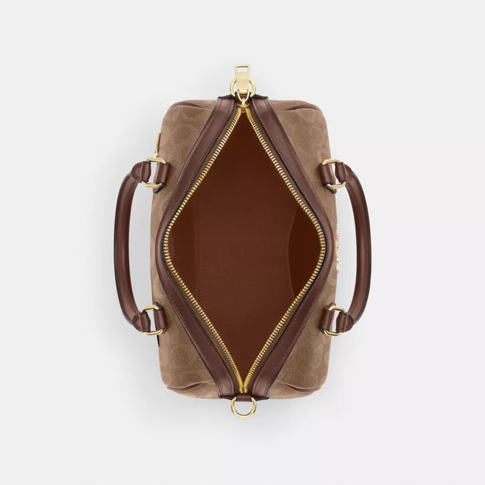 Torba typu satchel „Rowan” z Signature Canvas