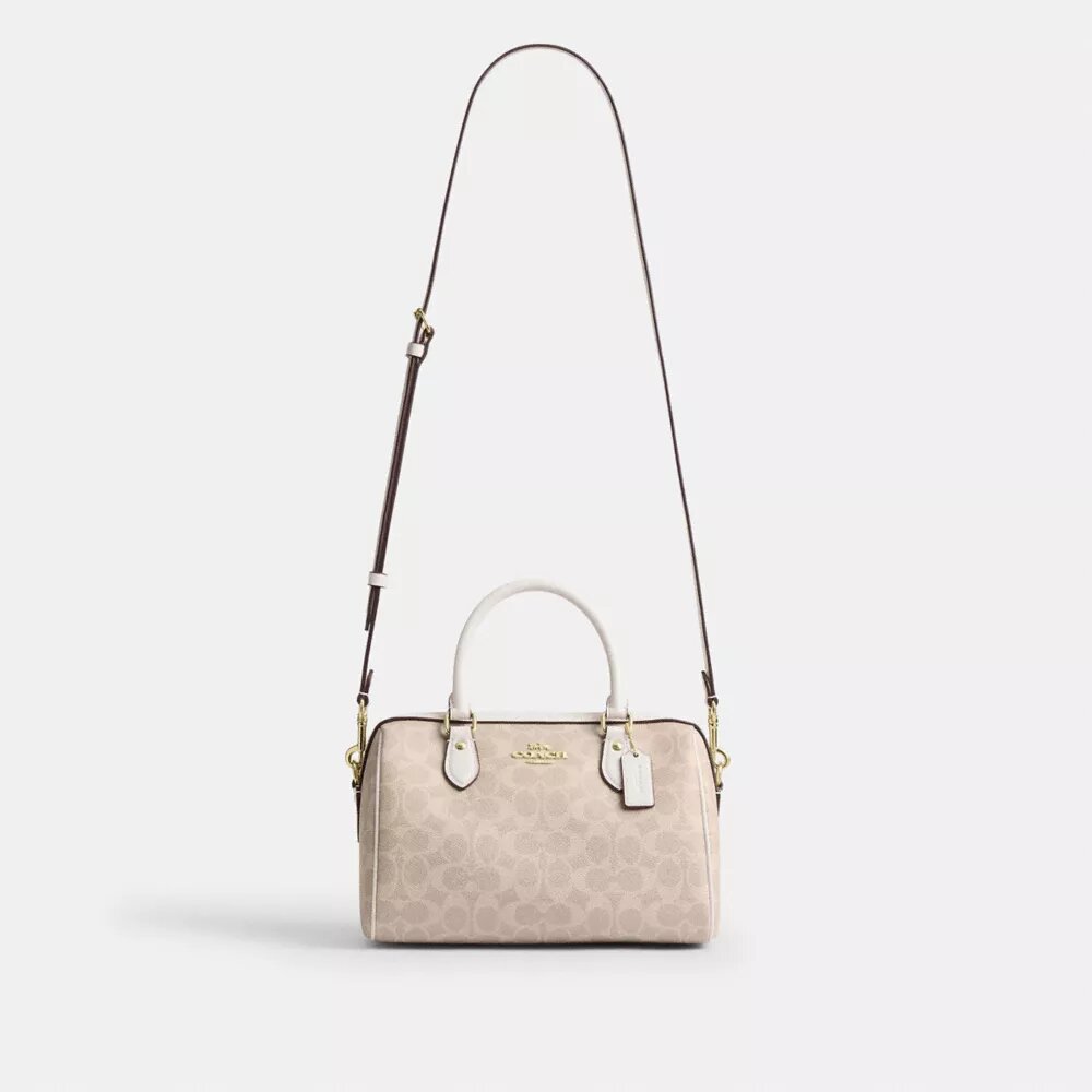 Torba typu satchel „Rowan” z Signature Canvas
