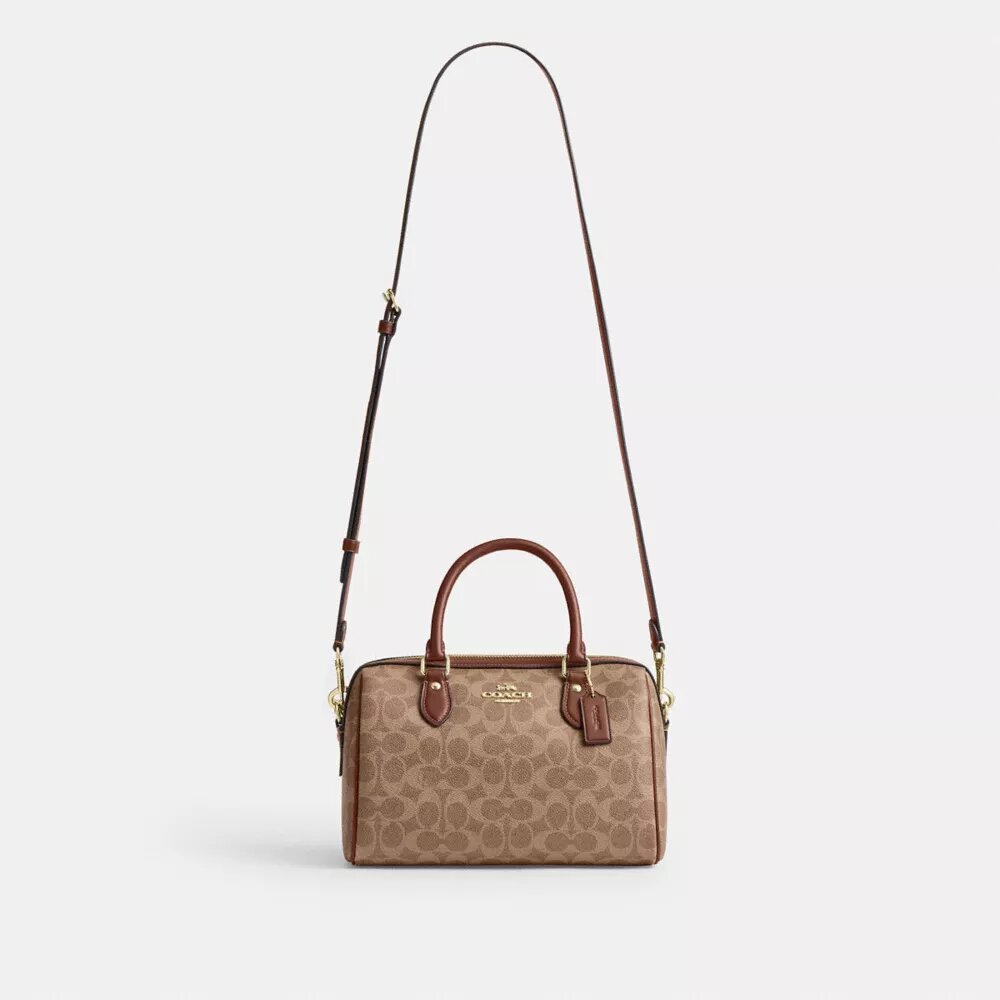 Torba typu satchel „Rowan” z Signature Canvas
