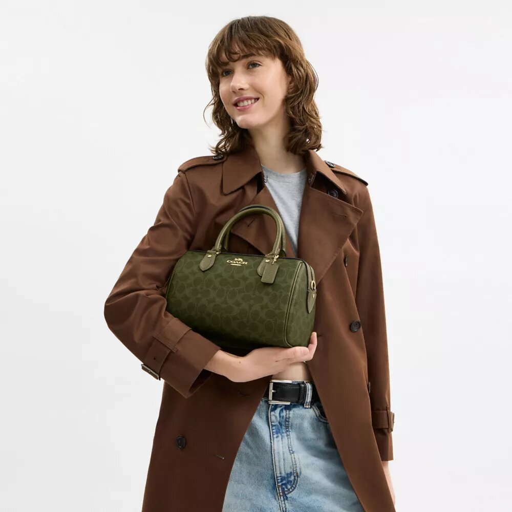 Torba typu satchel „Rowan” z Signature Canvas