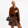 Torba typu satchel „Rowan” z Signature Canvas