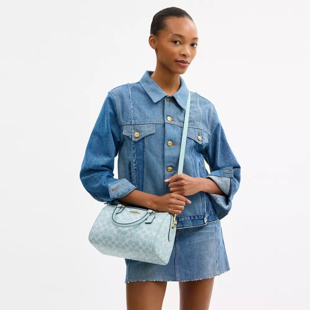 Torba typu satchel „Rowan” z Signature Canvas