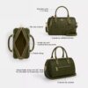 Torba typu satchel „Rowan” z Signature Canvas