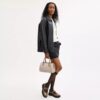 Torba typu satchel „Rowan” z Signature Canvas w blokowe wzory