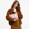 Torba typu satchel Rowan z Signature Canvas z zawieszkami