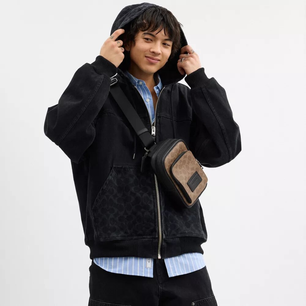 Torba typu sling „Racer” z Signature Canvas