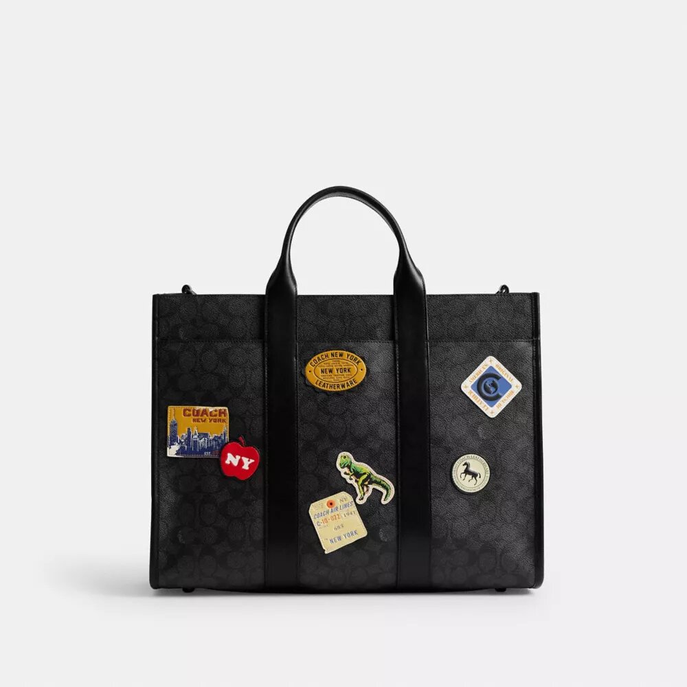 Torba Wesley z Signature Canvas z naszywkami