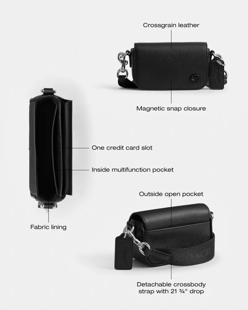 Torebka crossbody z klapką