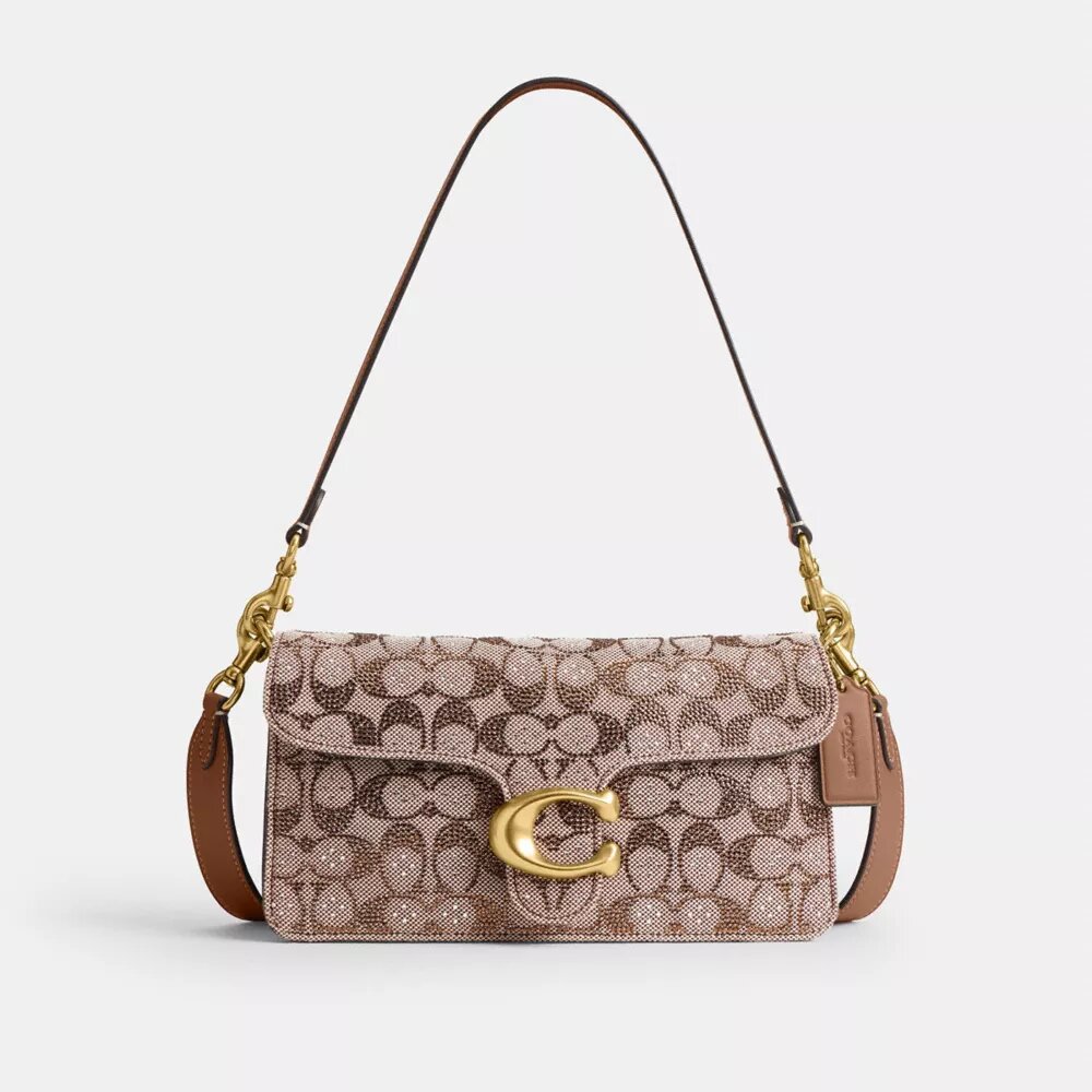 Torebka na ramię Tabby 26 w wzorze Crystal Signature Jacquard