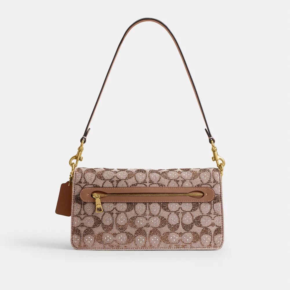 Torebka na ramię Tabby 26 w wzorze Crystal Signature Jacquard