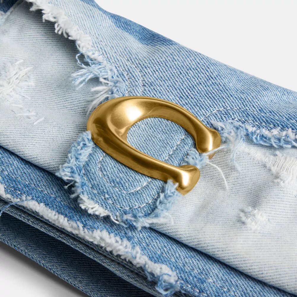 Torebka na ramię Tabby 26 z patchworkiem z ponownie wykorzystanego dżinsu