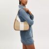 Torebka typu hobo Teri z Signature Canvas w paski