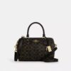 Torebka typu satchel Rowan z Signature Canvas z zawieszkami