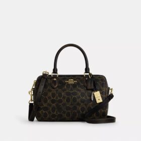 Torebka typu satchel Rowan z Signature Canvas z zawieszkami