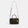 Torebka typu satchel Rowan z Signature Canvas z zawieszkami