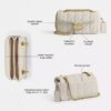 Torebki na ramię Tabby 20 z pikowaniem typu „pillow”