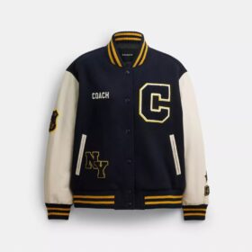 Wełniana kurtka typu varsity