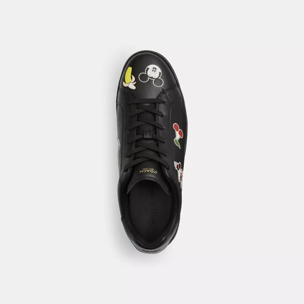 Wysokie sneakersy Disney X Coach z serii High Line z nadrukiem naklejek