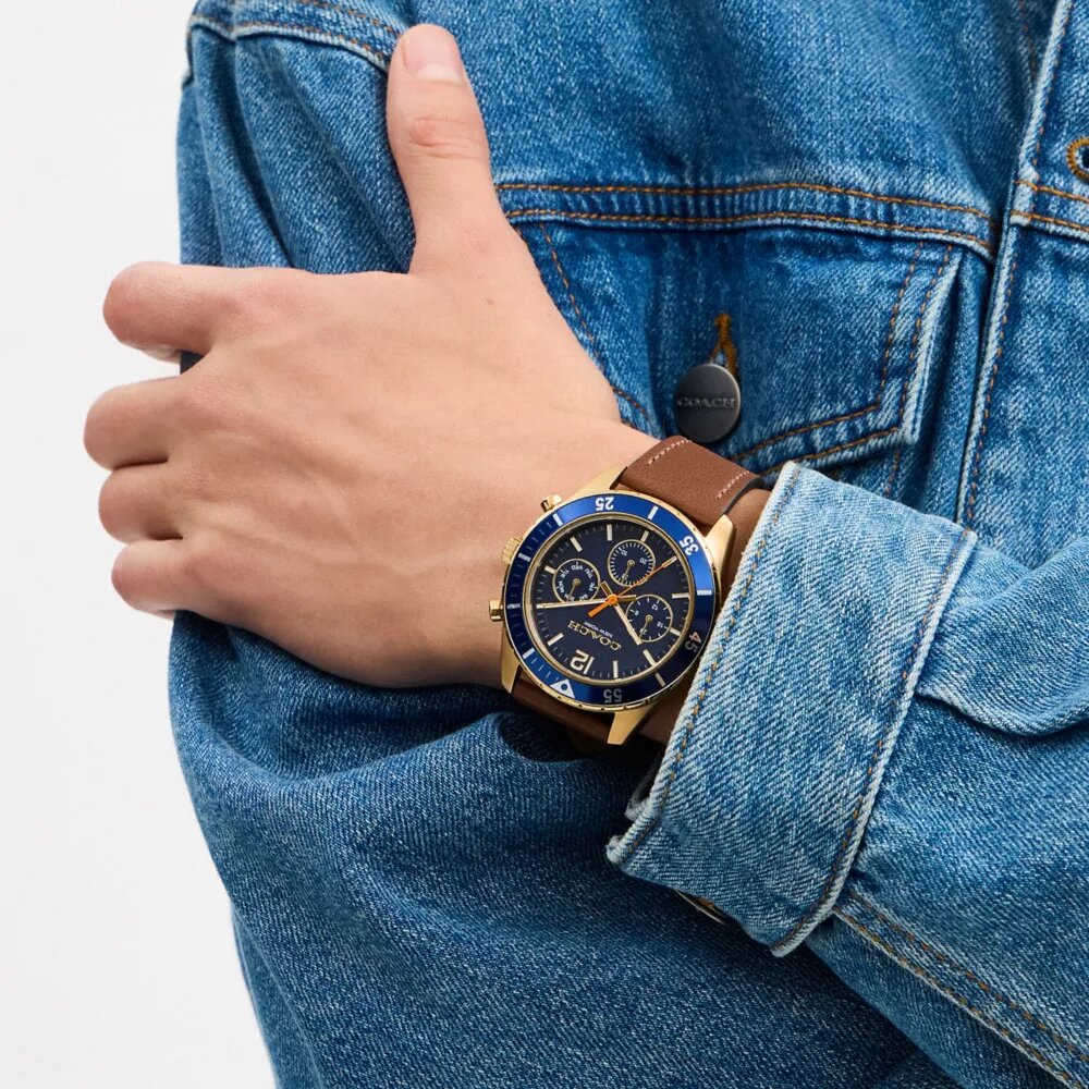Zegarek chronograf Cole, 44 mm